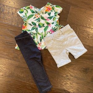 Summer Set, top, pants and shorts